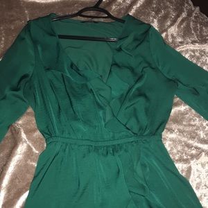 Emerald green dress